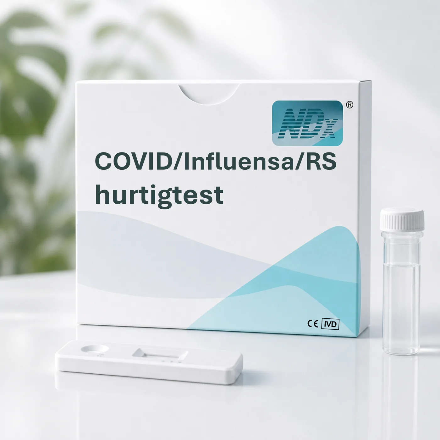 ชุดตรวจที่บ้านแบบมัลติเพล็กซ์ COVID-19 ไข้หวัดใหญ่ A และ B และ RSV